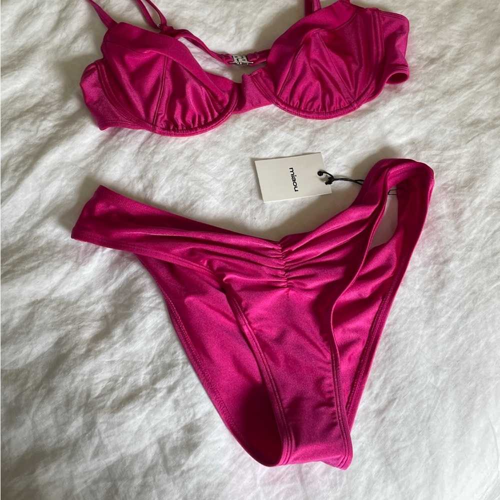 Miaou Pink Bambi Bikini, Size XL (top and bottoms) - Picture 2 of 5